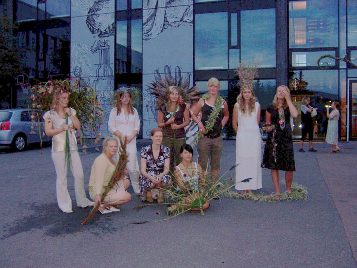 Jubileum with visitors from Flornet Parners (Finland (Tiina and Pirjo) and Germany (2 students from Münster), Photo: Jorunn Dahlback