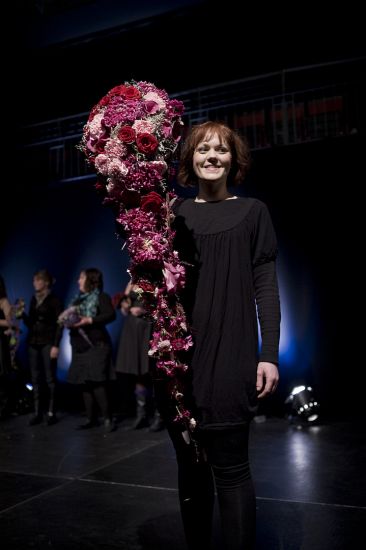 Bridal show in Oslo Spektrum, student work, Photo: Kim Granli