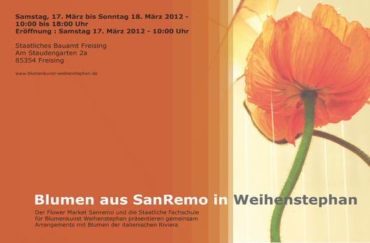 Blumen aus Sanremo in Weihenstephan